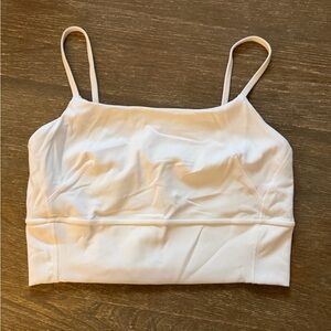 lululemon athletica White Strappy Cropped Tank